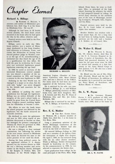 Chapter Eternal, October 1945